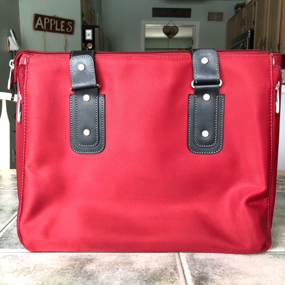 Samsonite Red Laptop Case Shoulder Bag